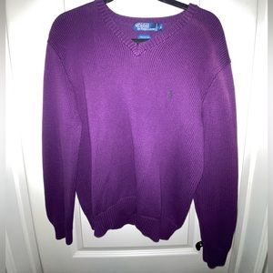 Ralph Lauren Purple Knit Sweater